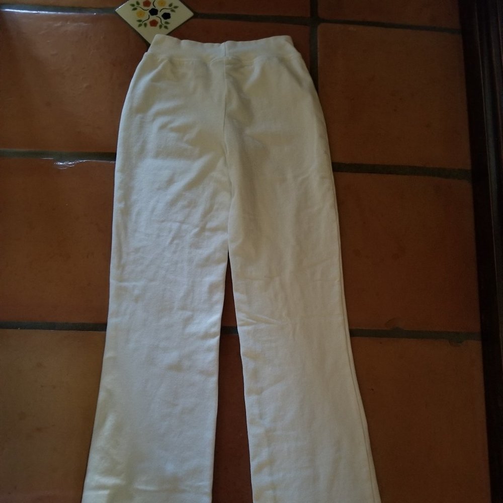 Moda International Vintage Victoria's Secret Pure White Yoga/Lounge Pant
